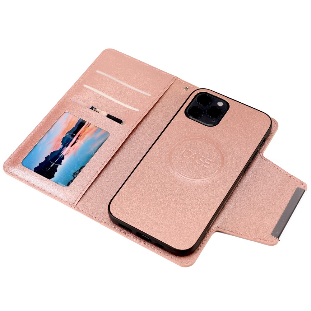  iPhone 12 / 12 Pro - 2in1 Magnet Fodral - Roséguld