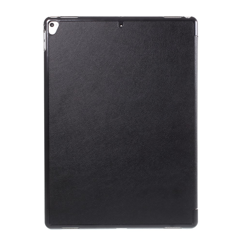  iPad Pro 12.9 (2017) - Tri-Fold Läder Fodral - Svart