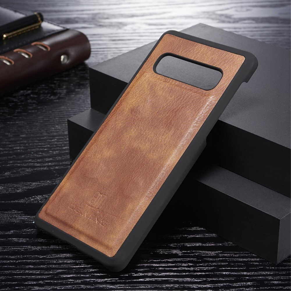 DG.MING Samsung Galaxy S10 Plus - DG.MING 2in1 Magnet Fodral - Brun