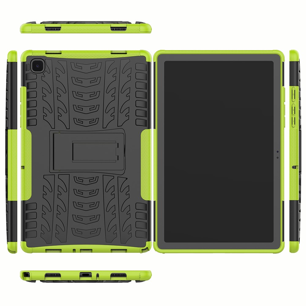  Samsung Galaxy Tab A7 10.4 Skal Rugged Kickstand Armor Grön