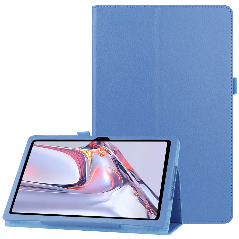  Samsung Galaxy Tab A7 10.4 Fodral Litchi läder Blå
