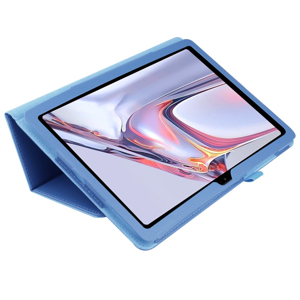  Samsung Galaxy Tab A7 10.4 Fodral Litchi läder Blå