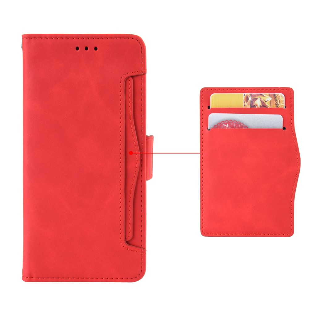  Samsung Galaxy S21 Plus - Fodral Med Avtagbart Kortfodral - Röd