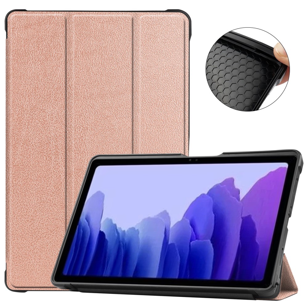  Samsung Galaxy Tab A7 10.4 Fodral Shockproof Tri-Fold Roséguld