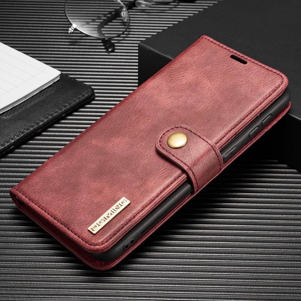 DG.MING Samsung Galaxy S21 Plus - DG.MING 2in1 Magnet Fodral - Röd