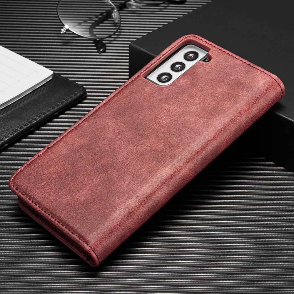 DG.MING Samsung Galaxy S21 Plus - DG.MING 2in1 Magnet Fodral - Röd