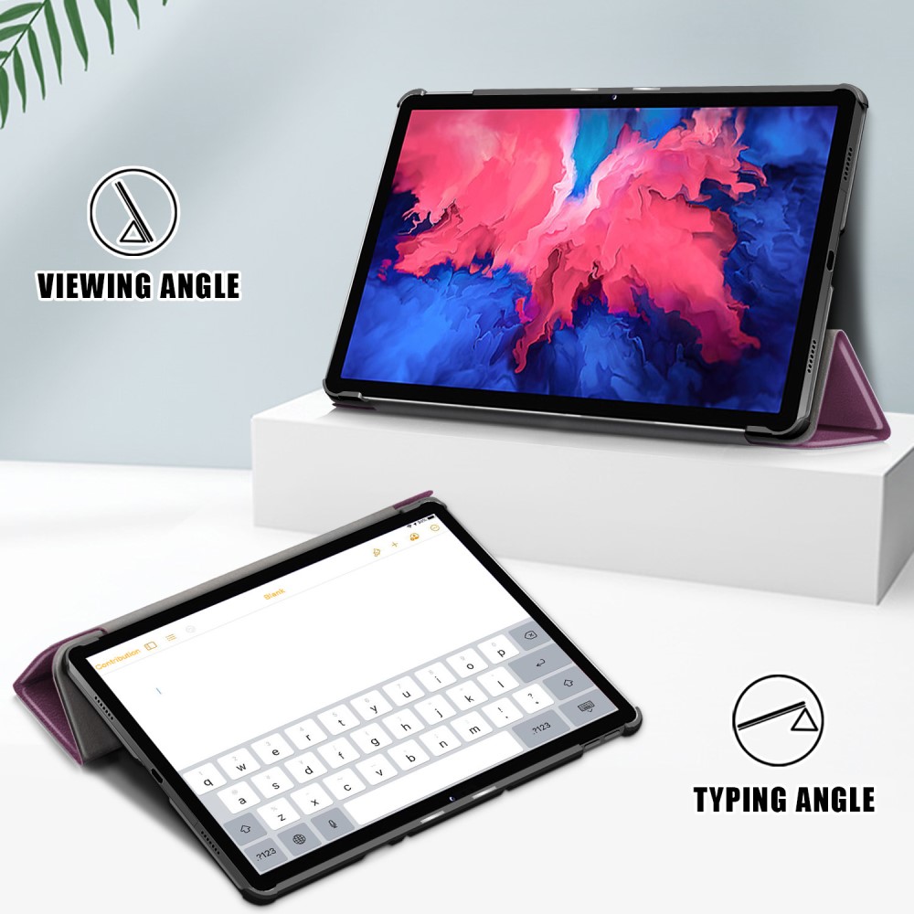  Lenovo Tab P11 / P11 Plus - Tri-Fold Läder Fodral - Lila