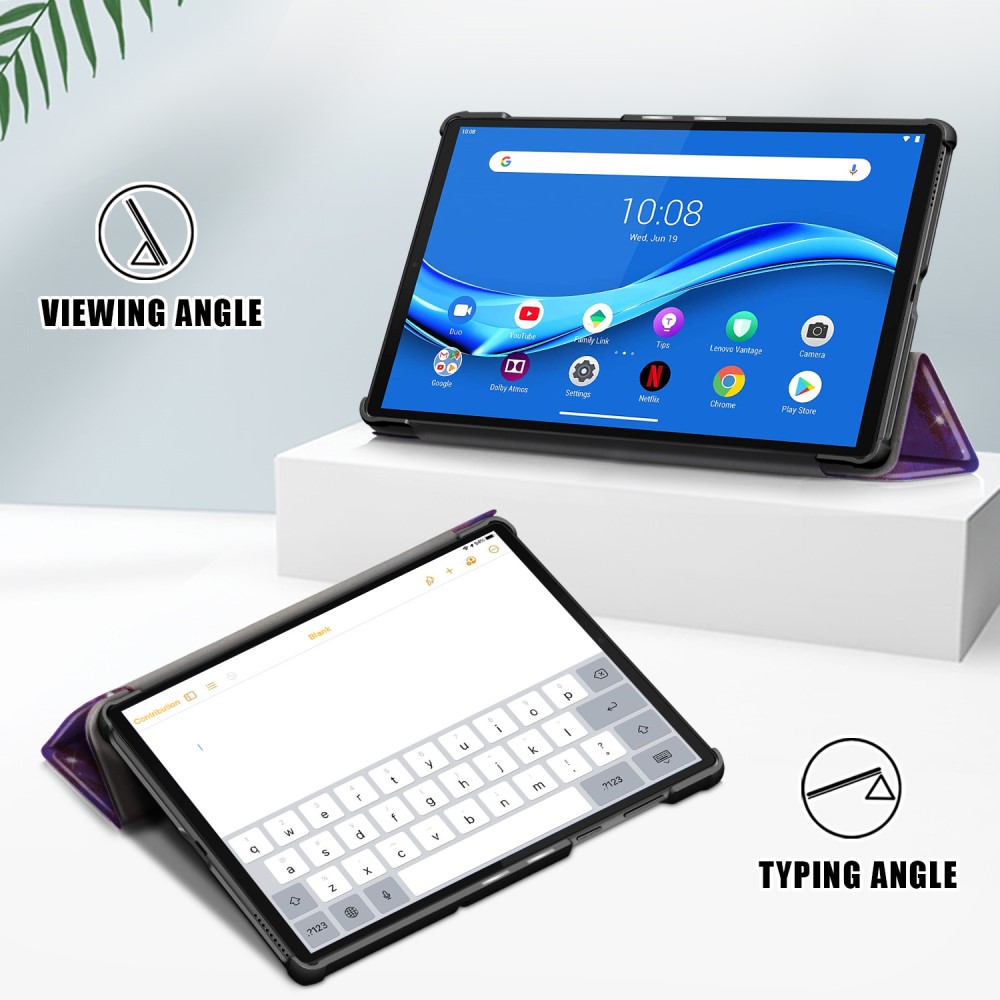  Lenovo Tab M10 HD (2nd Gen) - Tri-Fold Fodral - Cosmic Space