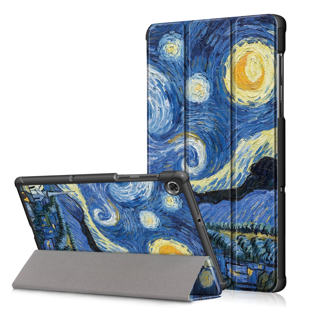  Lenovo Tab M10 HD (2nd Gen) - Tri-Fold Fodral - Brush Painting