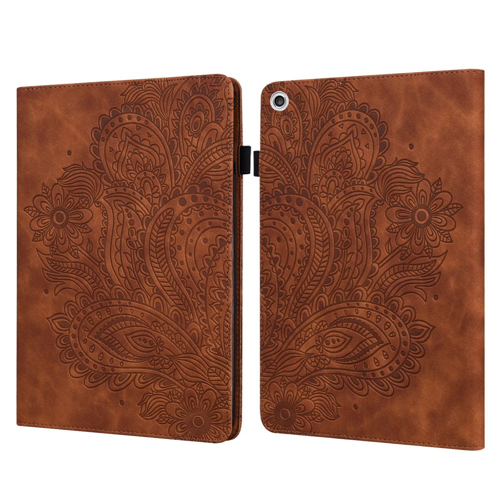  Lenovo Tab M10 HD (2nd Gen) - Mandala Läder Fodral - Brun