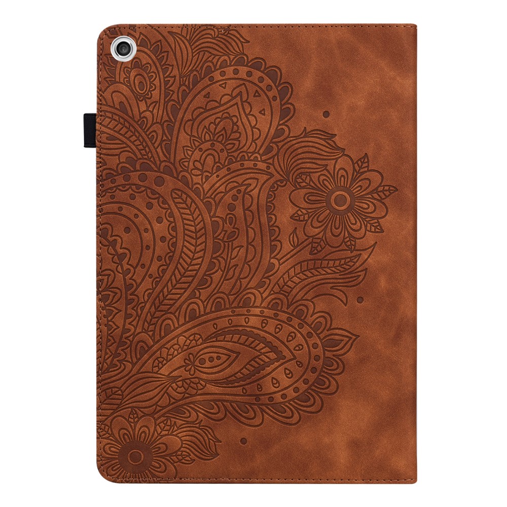  Lenovo Tab M10 HD (2nd Gen) - Mandala Läder Fodral - Brun