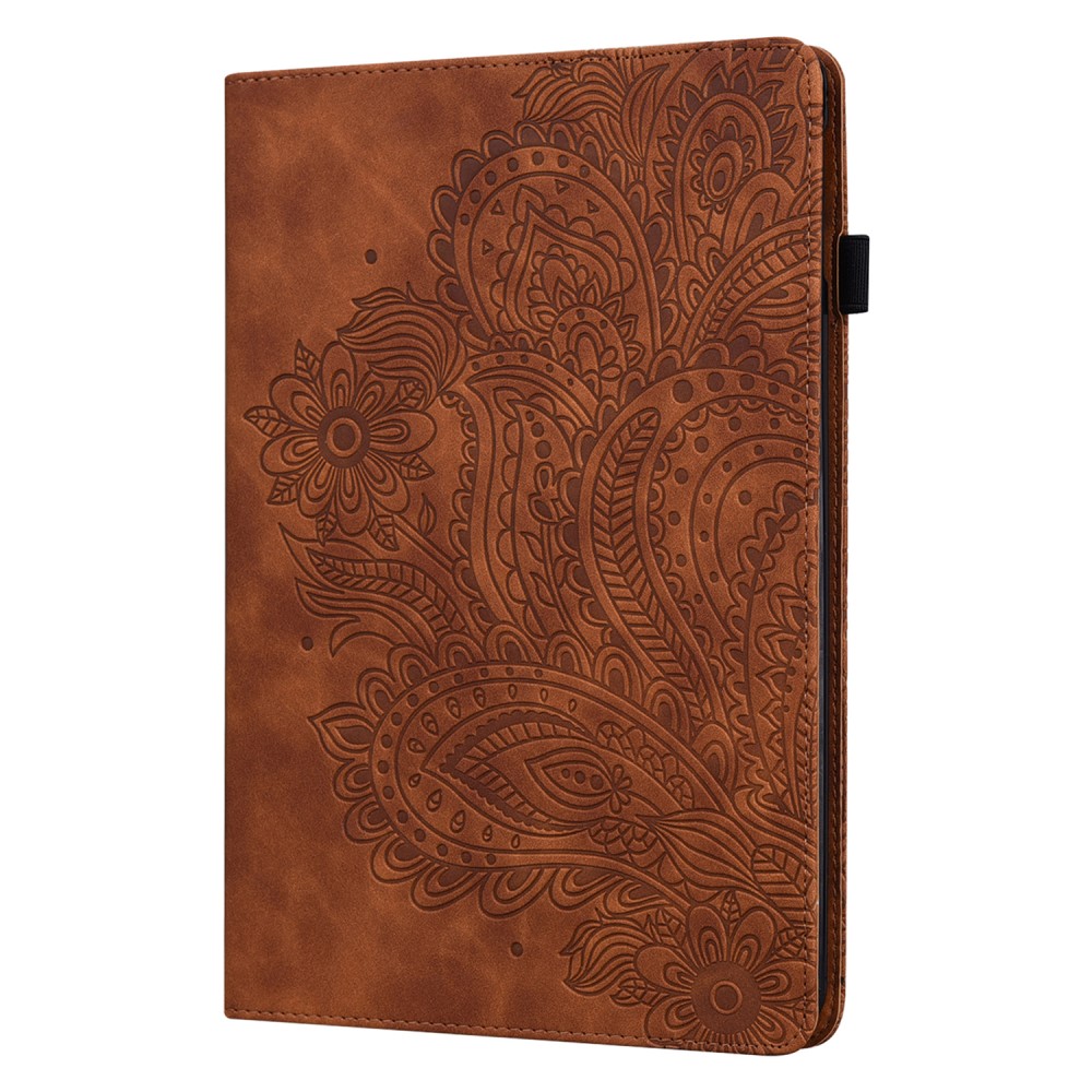  Lenovo Tab M10 HD (2nd Gen) - Mandala Läder Fodral - Brun