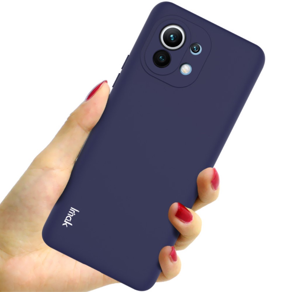 IMAK Xiaomi Mi 11 - IMAK Skin Touch Skal - Mörk Blå