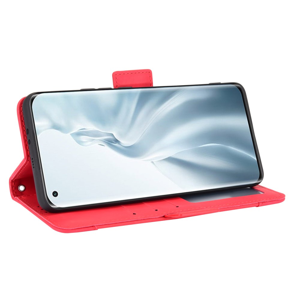  Xiaomi Mi 11 - Fodral Med Avtagbart Kortfodral - Röd