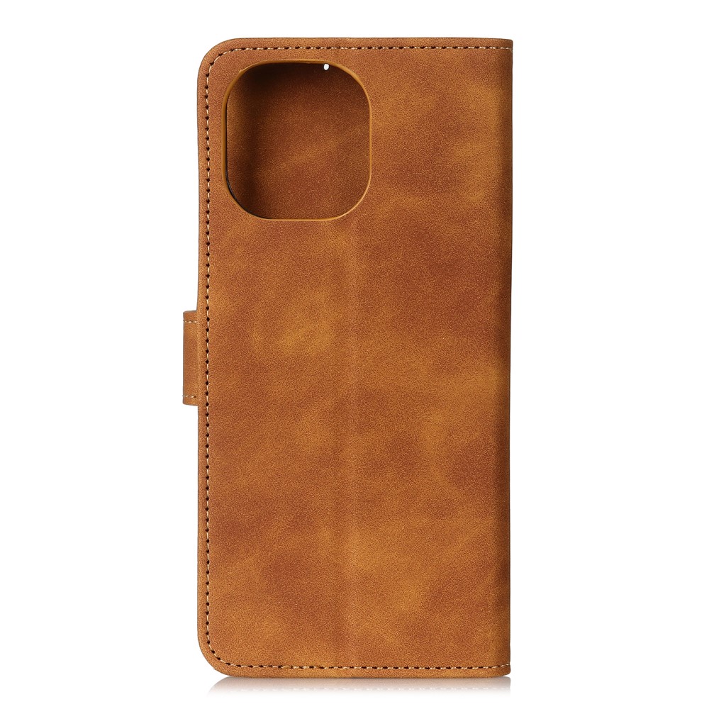 KHAZNEH Xiaomi Mi 11 - KHAZNEH Retro Läder Fodral - Brun