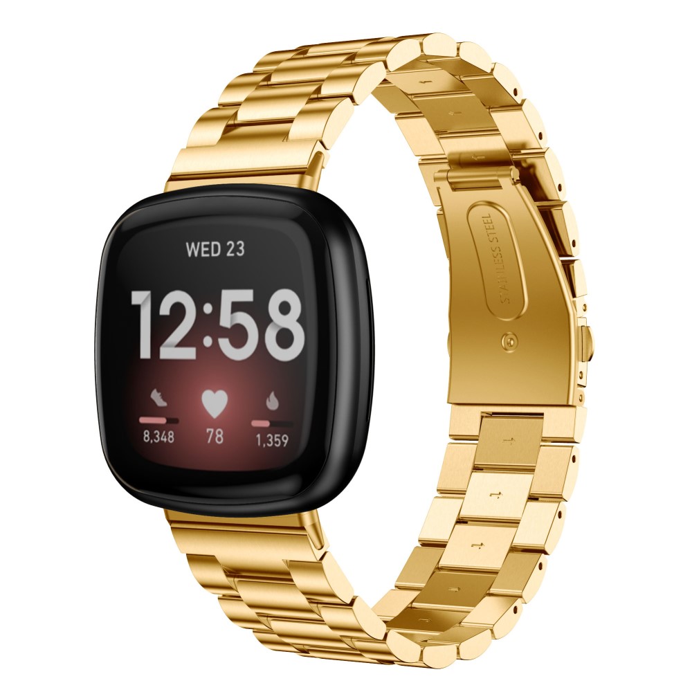  Lyxigt Metallarmband Fitbit Versa 3/Fitbit Sense - Guld