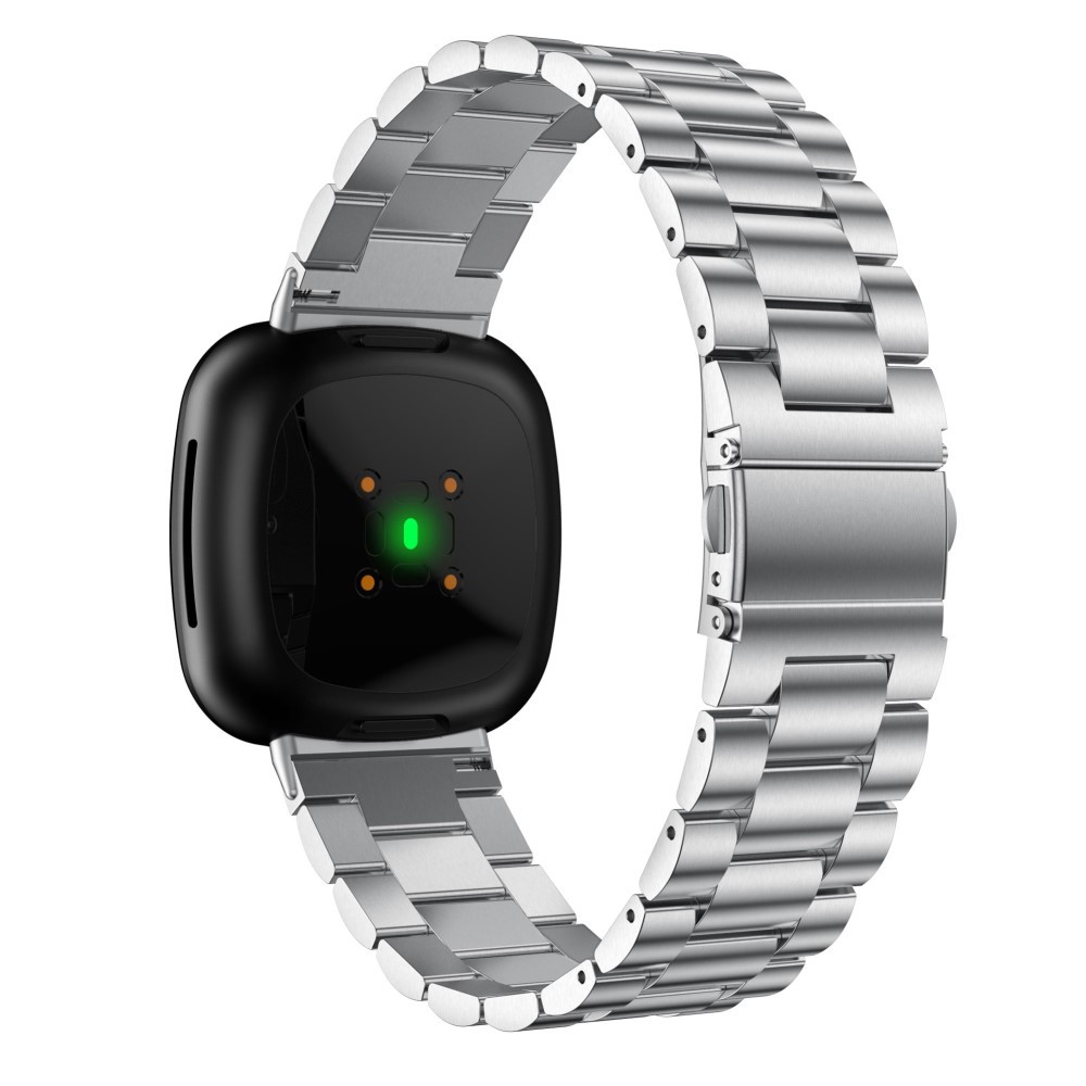  Lyxigt Metallarmband Fitbit Versa 3/Fitbit Sense - Silver