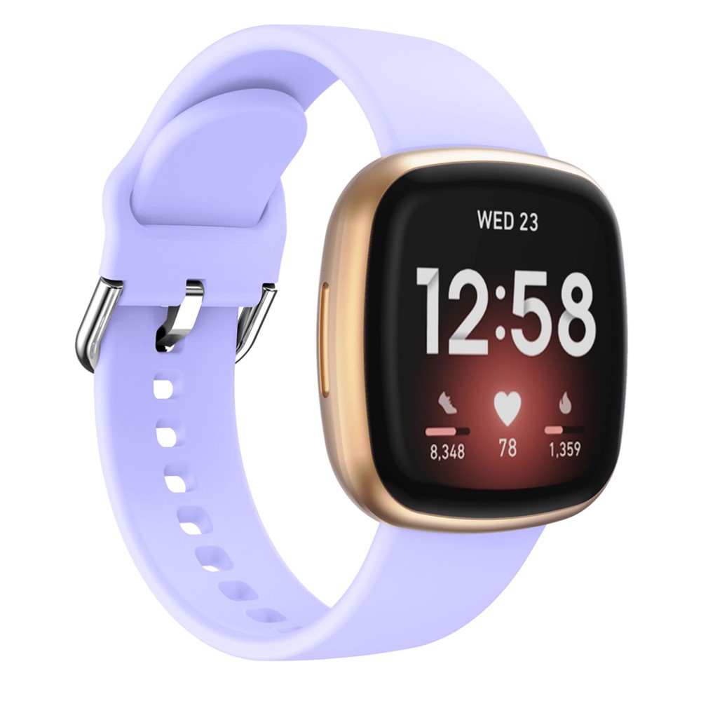  Silikon Armband Versa 3/Fitbit Sense - Ljus Lila