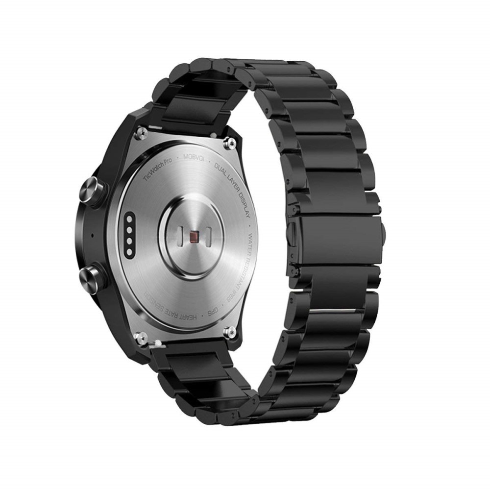  Lyxigt Metallarmband I Rostfritt Stål - Svart (22 mm)