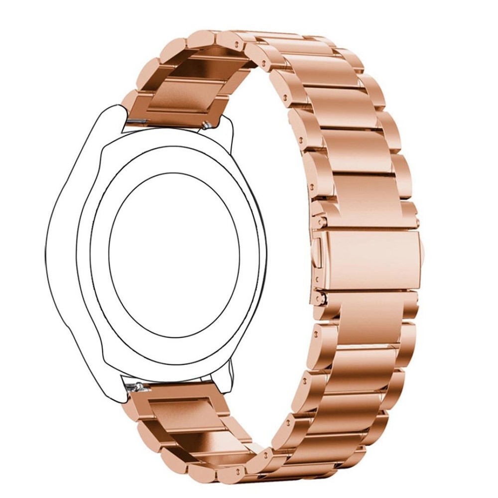  Lyxigt Metallarmband I Rostfritt Stål - Roséguld (22 mm)