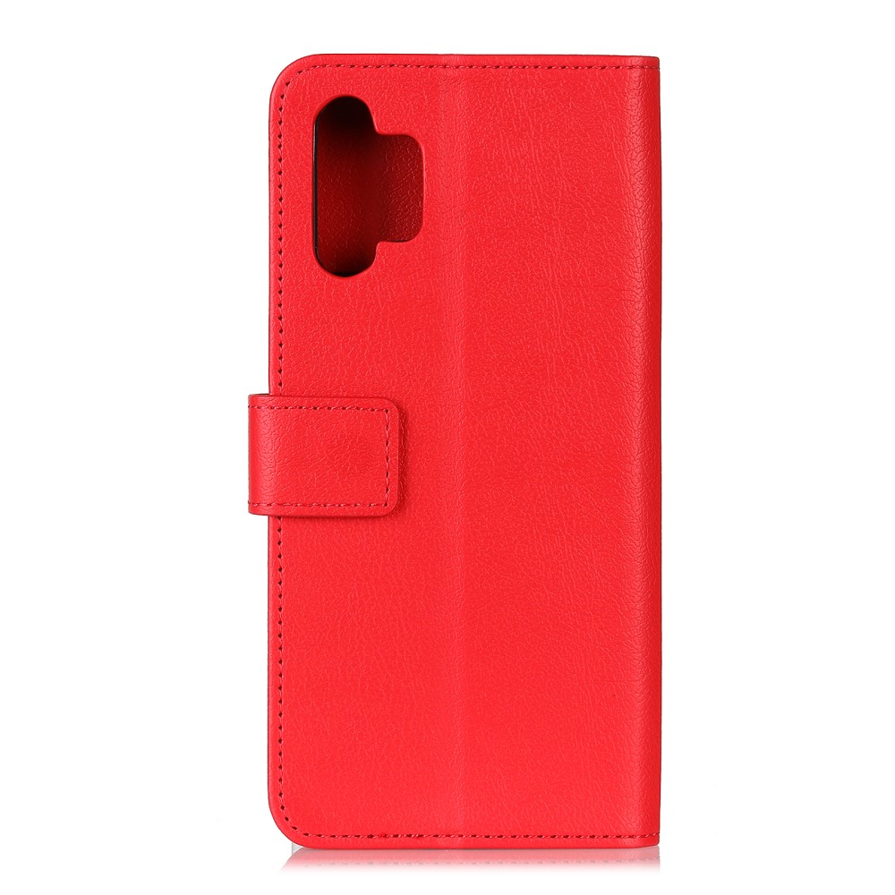  Samsung Galaxy A32 5G - Litchi Läder Fodral - Röd