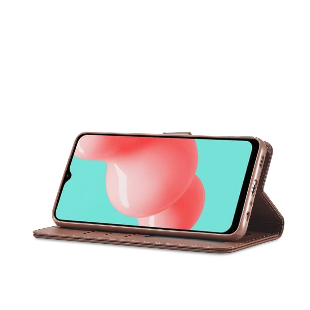 LC.IMEEKE Samsung Galaxy A32 5G - LC.IMEEKE Läder Fodral - Brun