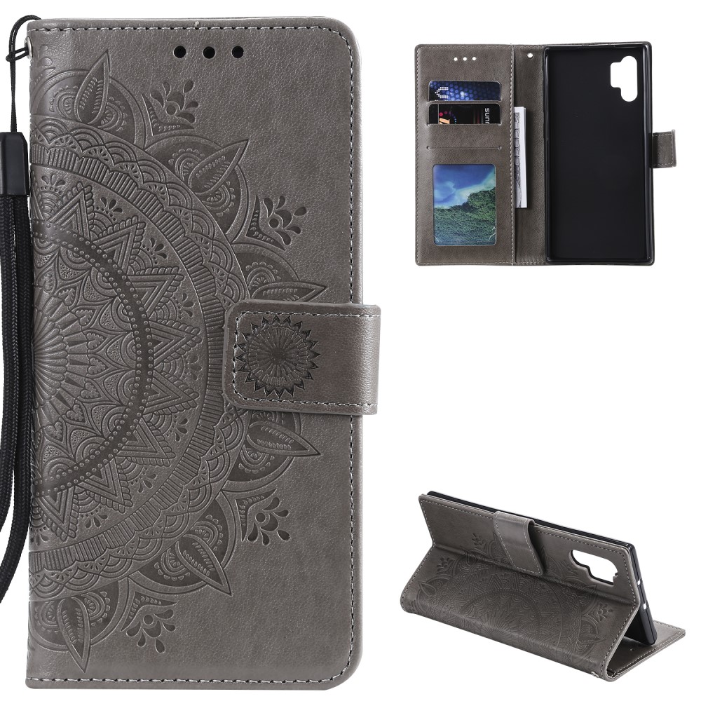  Samsung Galaxy A32 5G - Mandala Läder Fodral - Grå