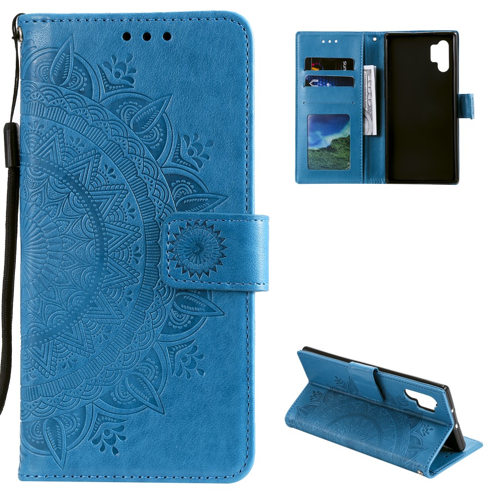  Samsung Galaxy A32 5G - Mandala Läder Fodral - Blå
