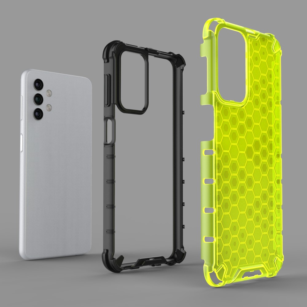  Samsung Galaxy A32 5G - Armor Honeycomb Textur Skal - Grön