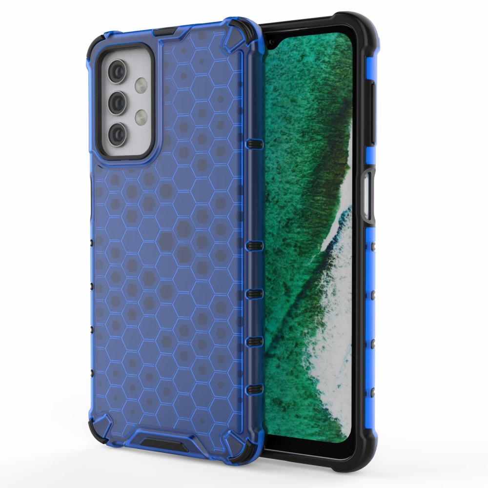  Samsung Galaxy A32 5G - Armor Honeycomb Textur Skal - Blå