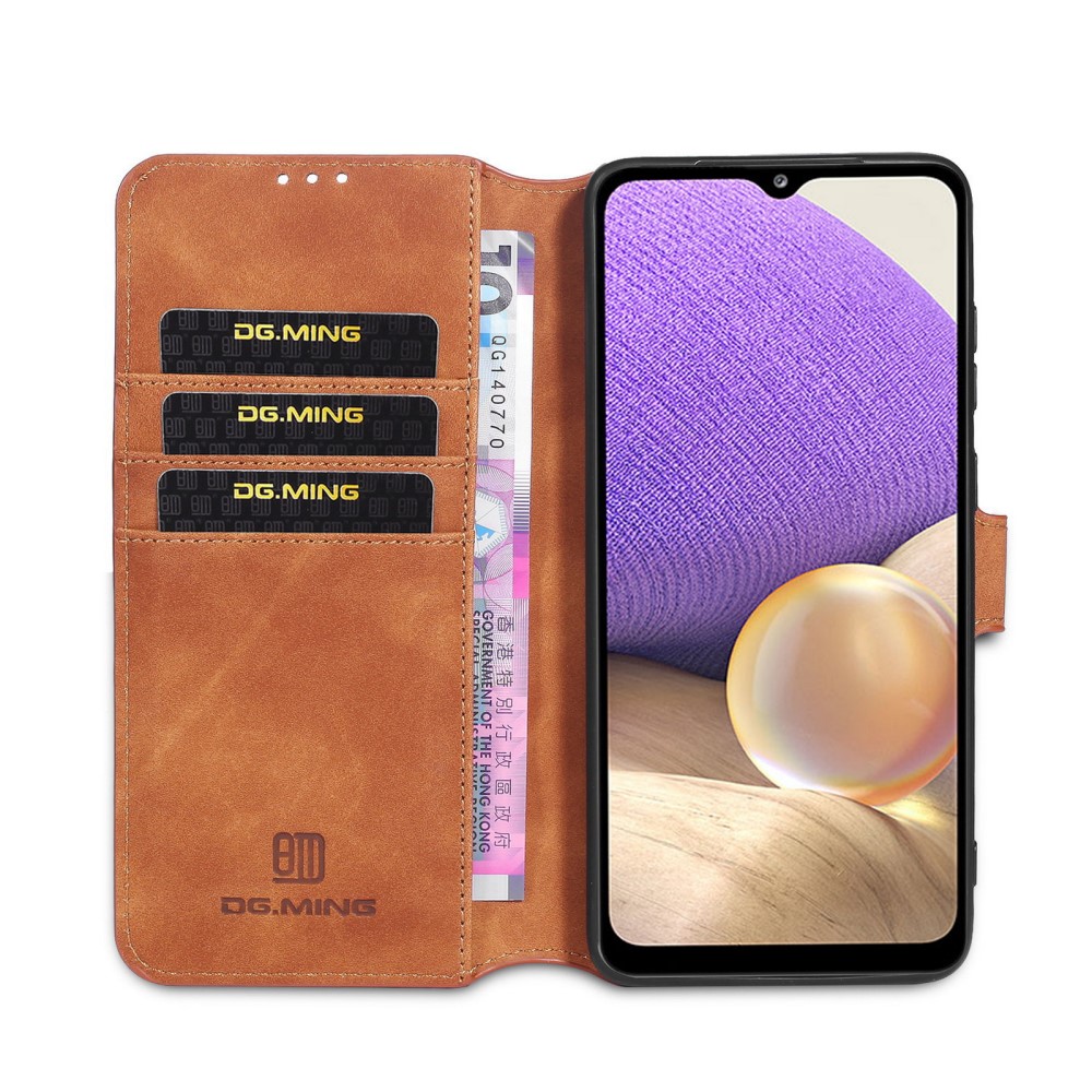 DG.MING Samsung Galaxy A32 5G - DG.MING Retro Fodral - Brun