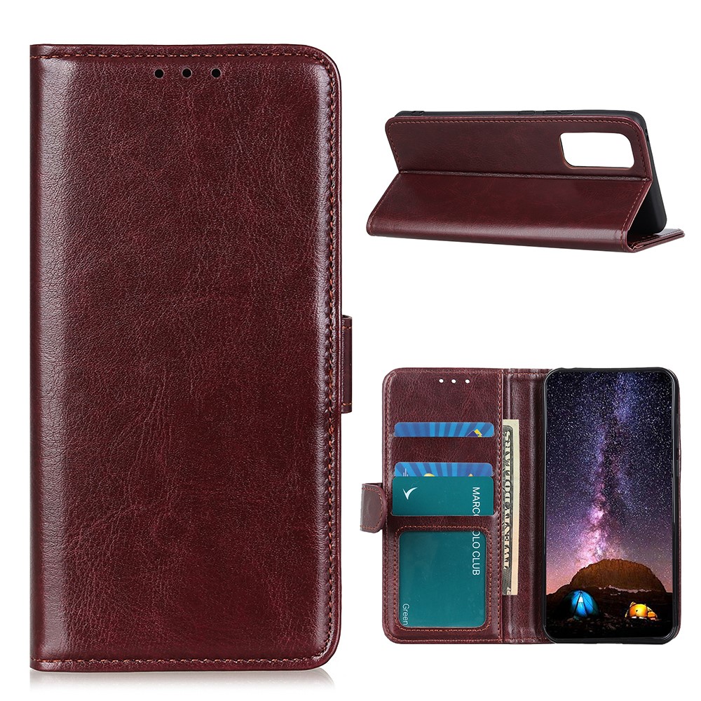  Samsung Galaxy A52 / A52s - Crazy Horse Plånboksfodral - Brun
