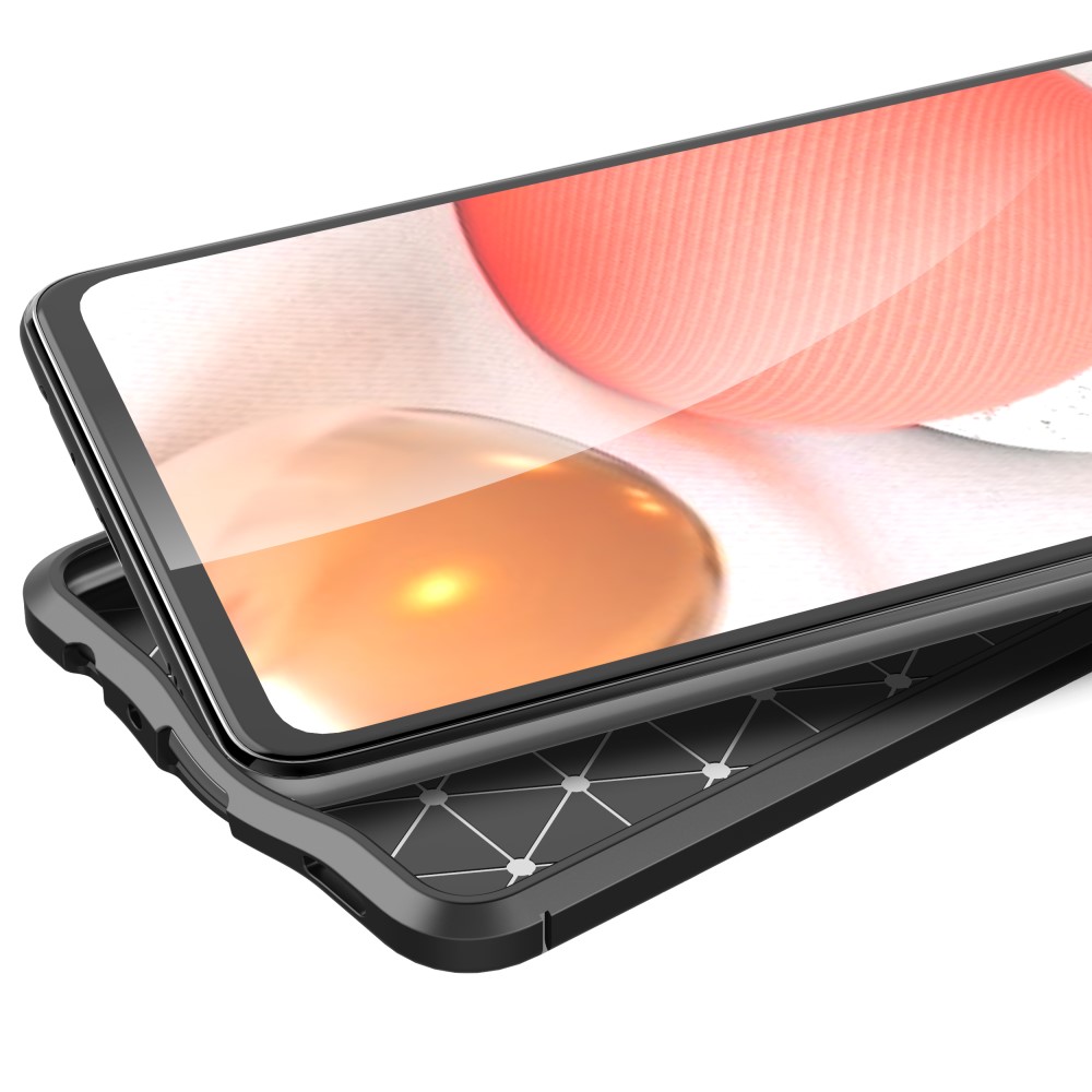  Samsung Galaxy A52 / A52s - Litchi Textur Skal - Svart