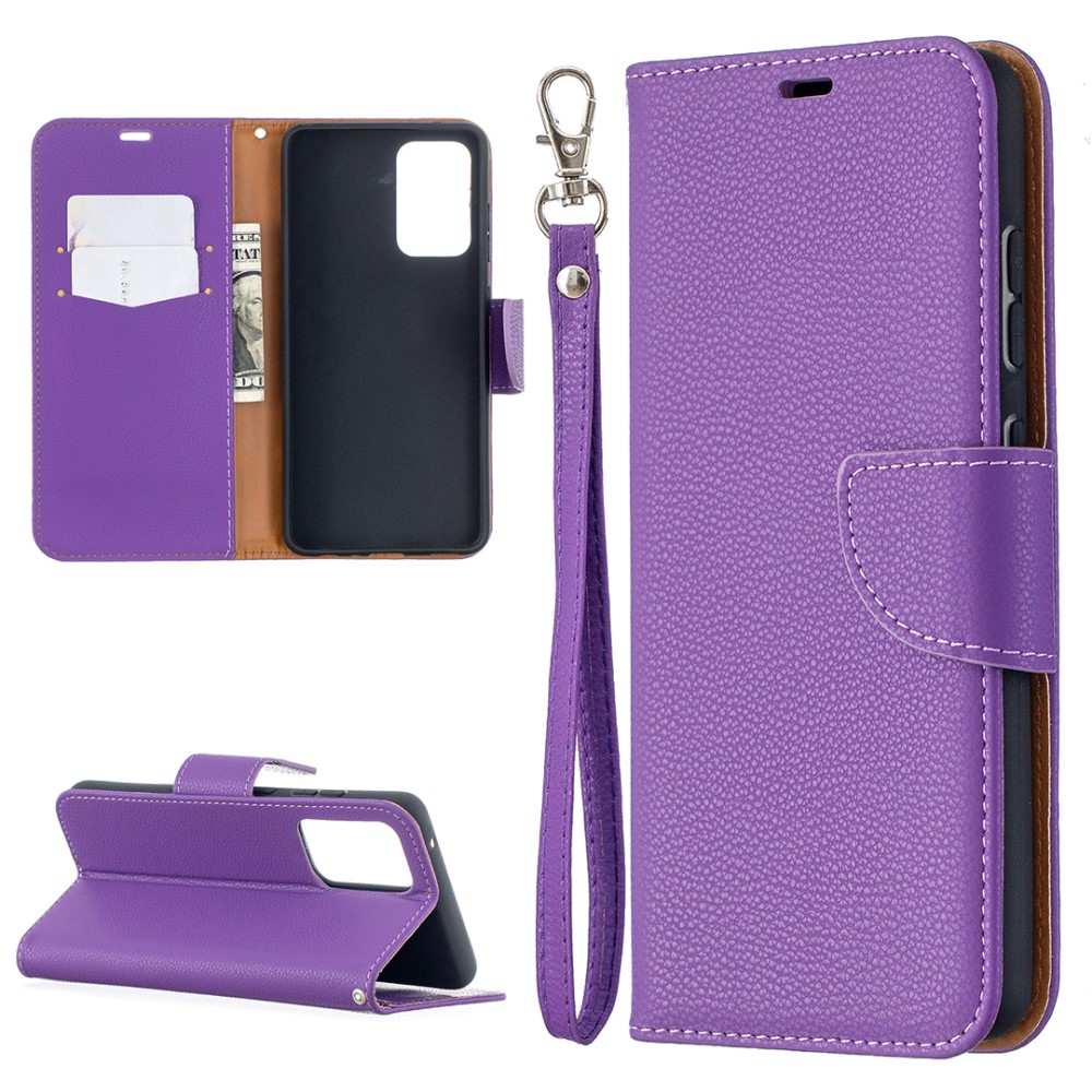  Samsung Galaxy A52 / A52s - Litchi Shark Fodral - Lila