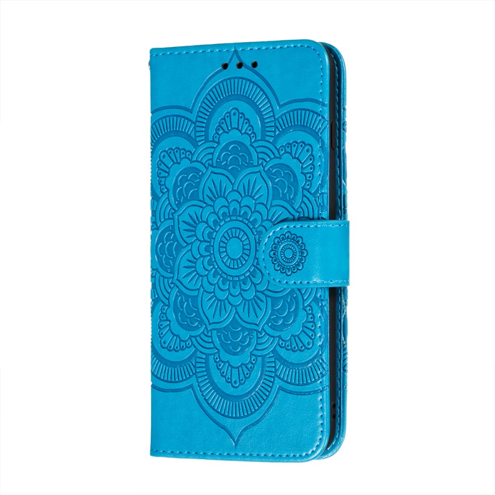  Samsung Galaxy A52 / A52s - Mandala Läder Fodral - Blå