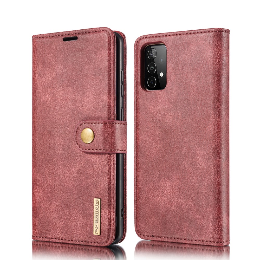DG.MING Samsung Galaxy A52 / A52s - DG.MING 2in1 Magnet Fodral - Vinröd