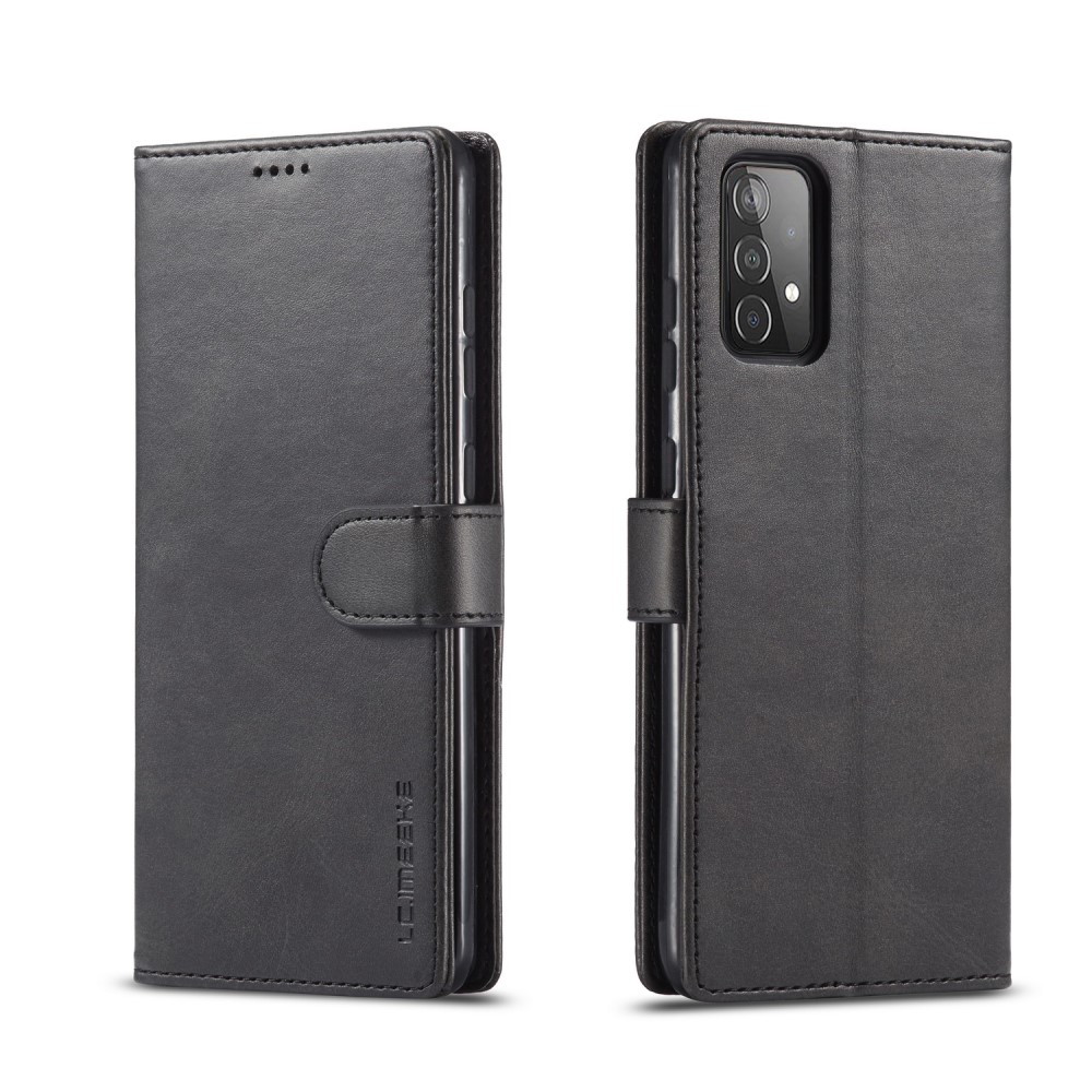 LC.IMEEKE Samsung Galaxy A52 / A52s - LC.IMEEKE Läder Fodral - Svart