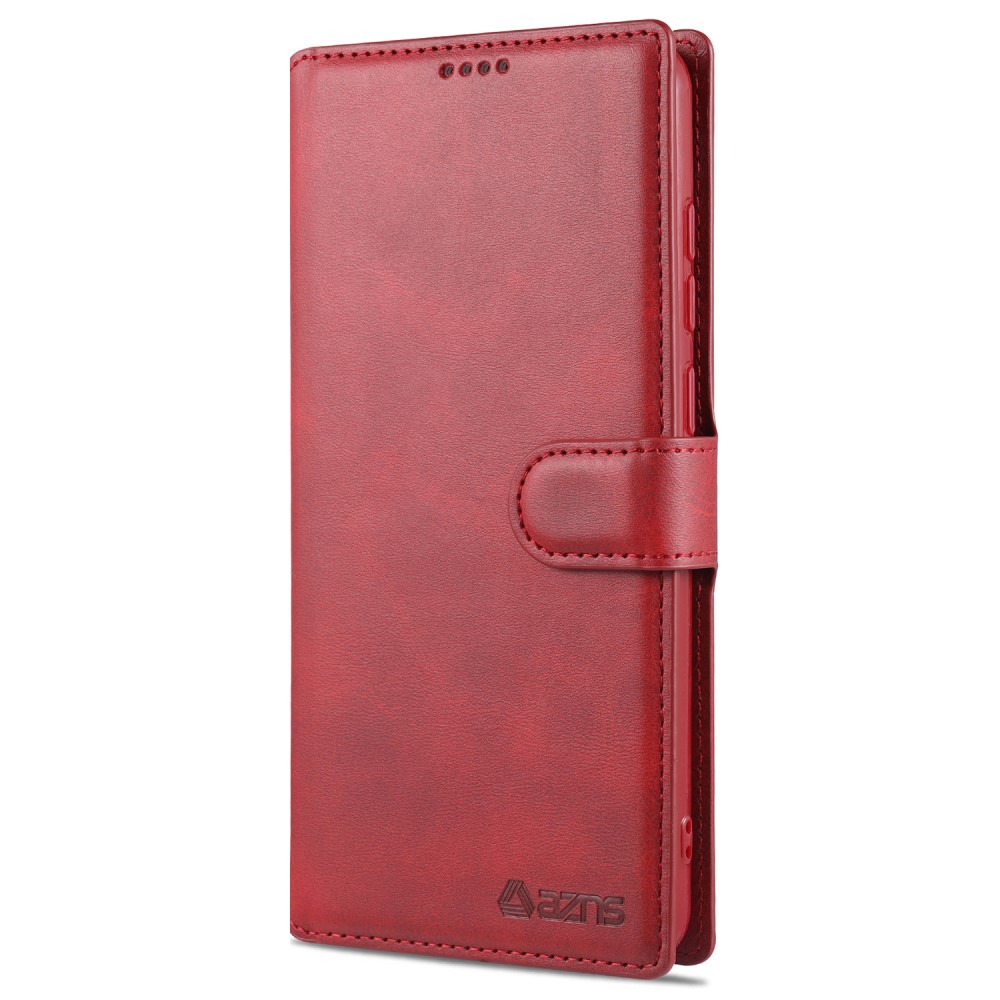 AZNS Samsung Galaxy A52 / A52s - AZNS Läder Fodral - Röd