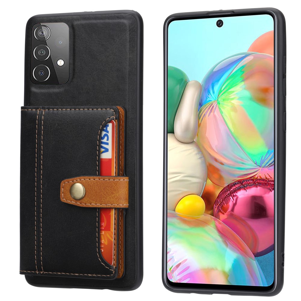  Samsung Galaxy A52 / A52s - Skal Med Plånboksfunktion - Svart