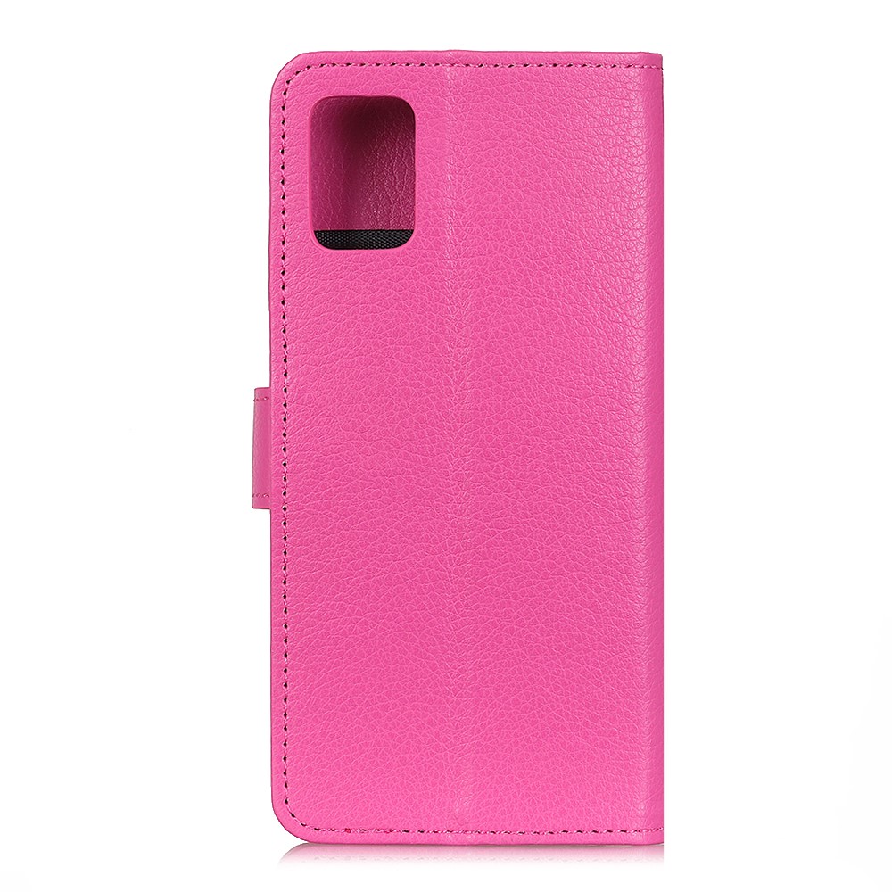  Samsung Galaxy A72 - Litchi Läder Fodral - Rosa
