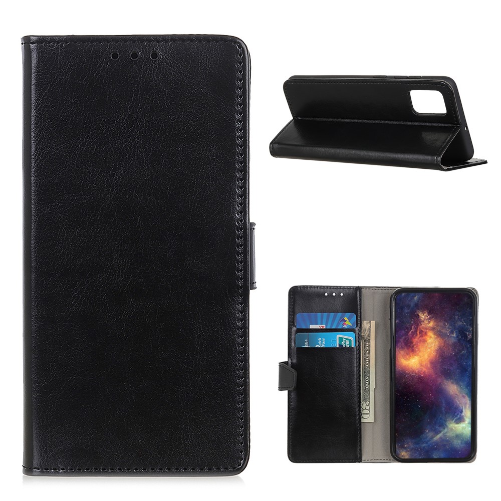  Samsung Galaxy A72 - Crazy Horse Fodral - Svart