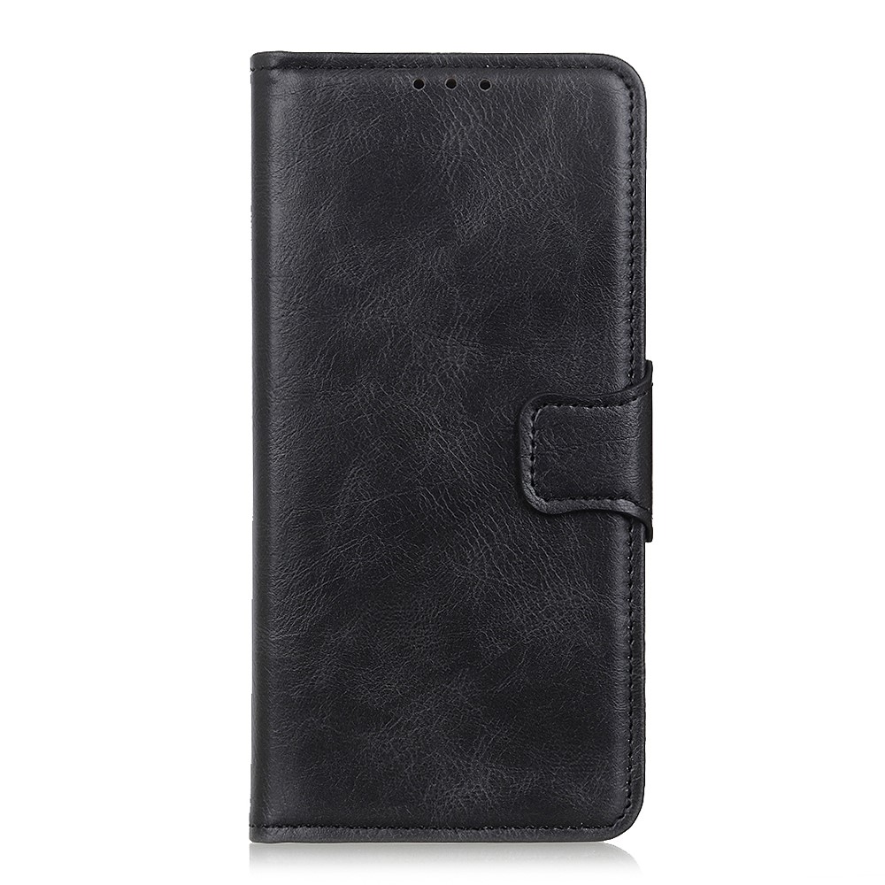  Samsung Galaxy A72 - Crazy Horse Läder Fodral - Svart