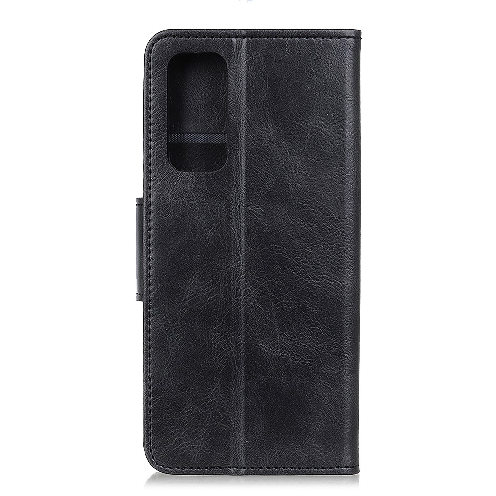  Samsung Galaxy A72 - Crazy Horse Läder Fodral - Svart