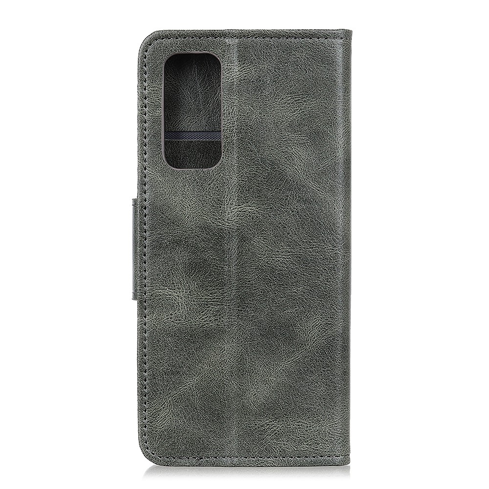  Samsung Galaxy A72 - Crazy Horse Läder Fodral - Grön