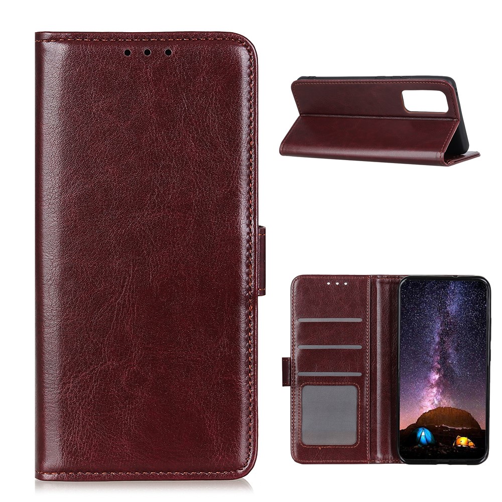  Samsung Galaxy A72 - Crazy Horse Fodral - Brun