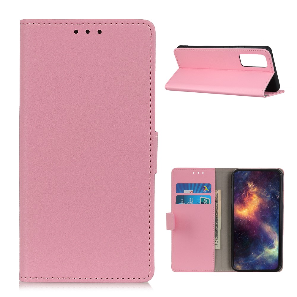  Samsung Galaxy A72 - Läder Fodral - Rosa