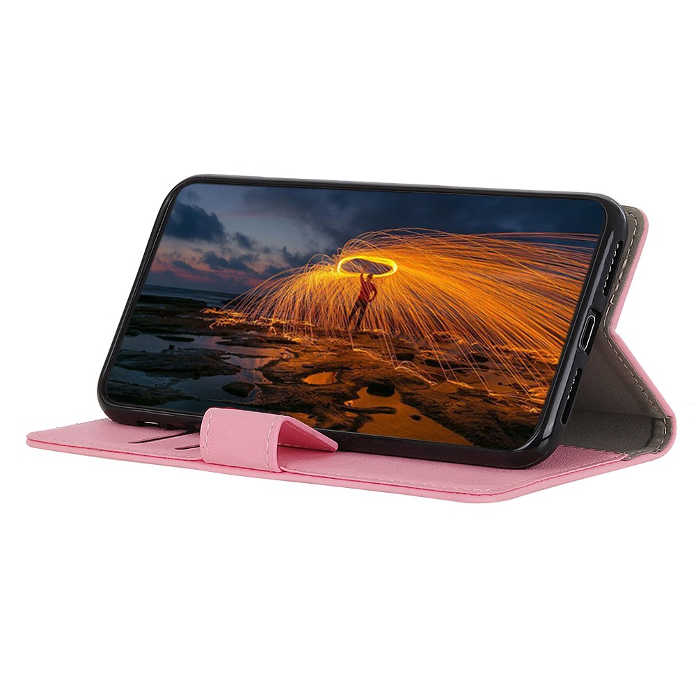  Samsung Galaxy A72 - Läder Fodral - Rosa