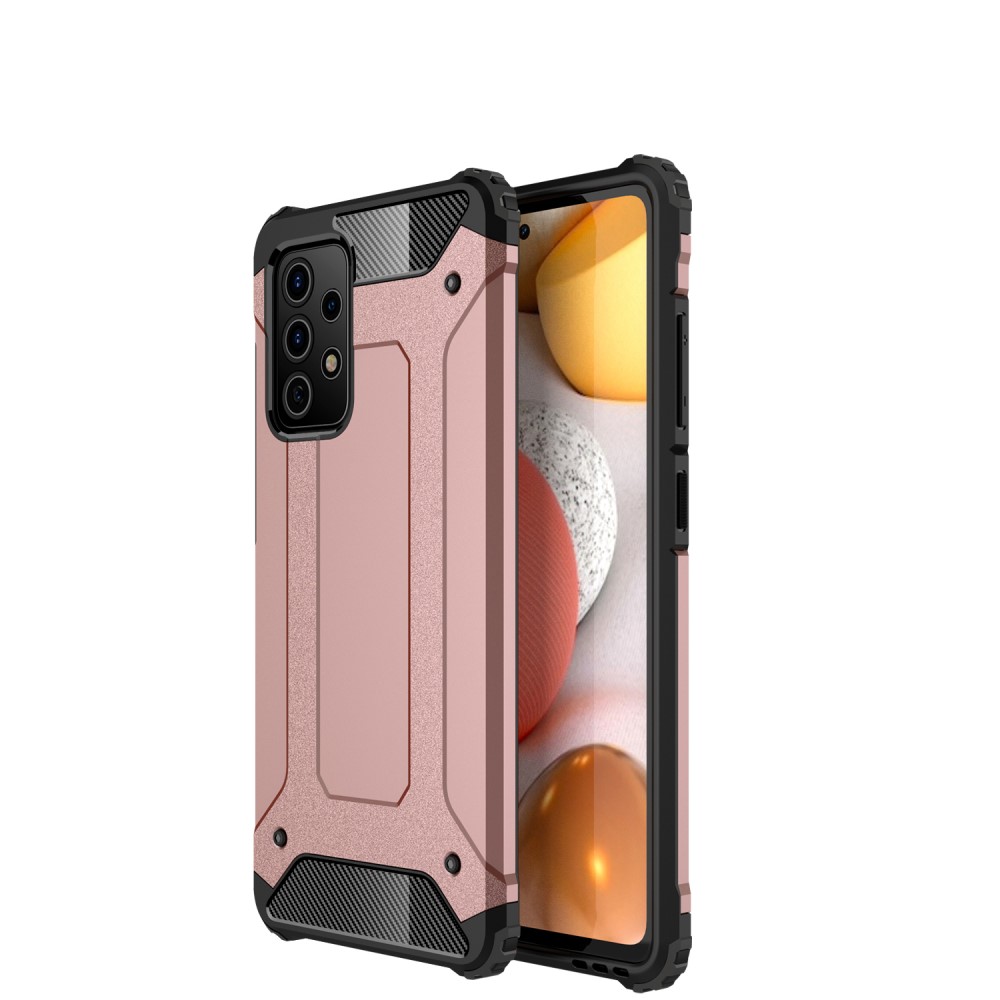  Samsung Galaxy A72 - Shockproof Armor Hybrid Skal - Roséguld