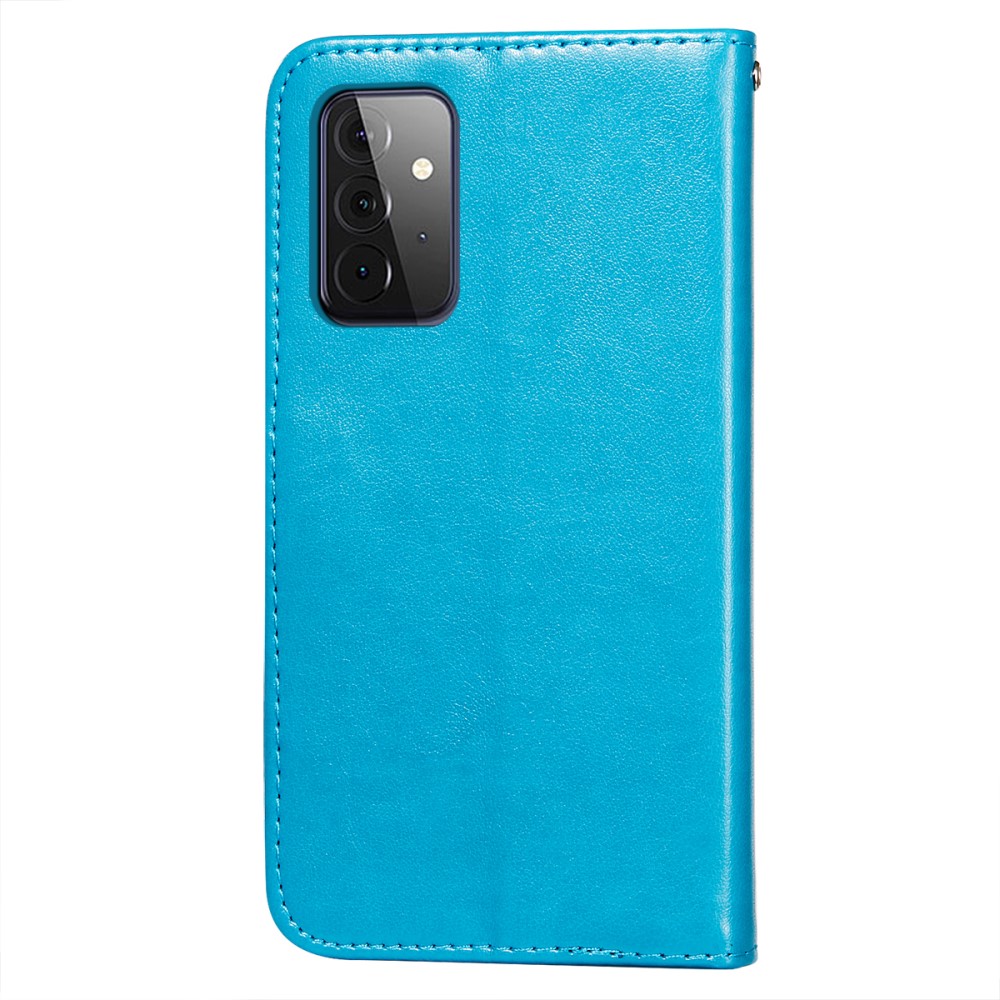  Samsung Galaxy A72 - Läder Fodral - Blå