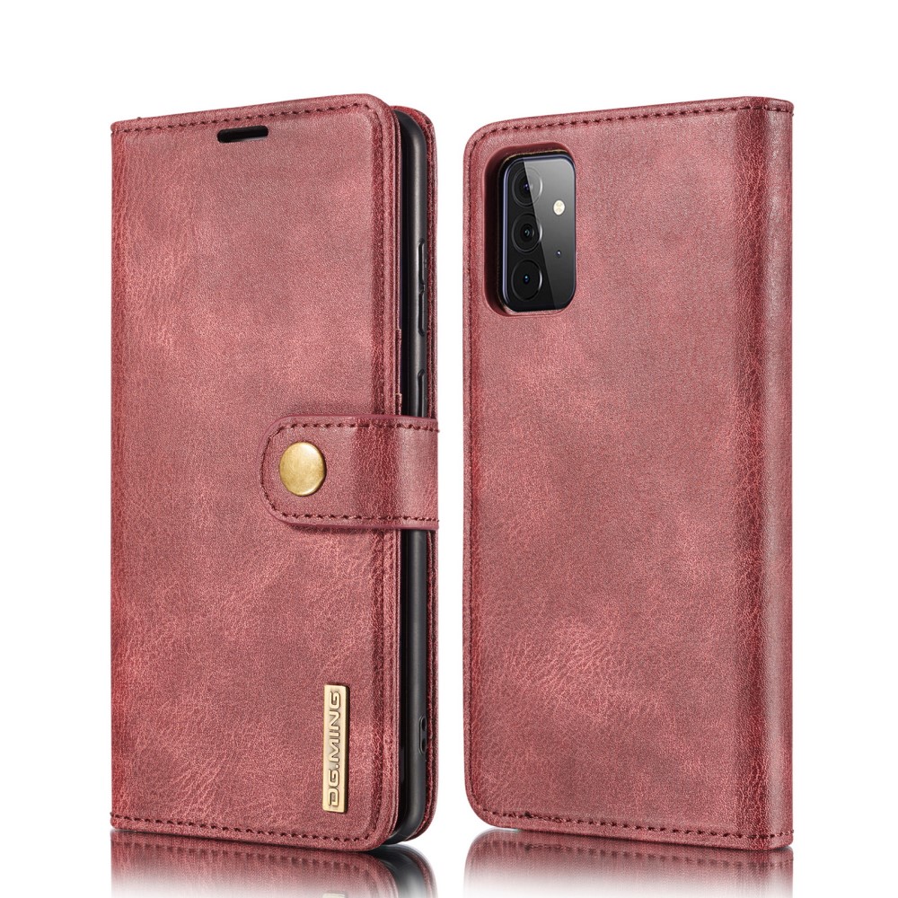 DG.MING Samsung Galaxy A72 - DG.MING 2in1 Magnet Fodral - Vinröd